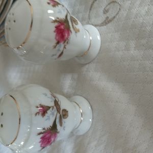 #7 SALT & PEPPER ROYAL ROSE MidCenturyPLEASE INQUIRE IF INTERESTED IN ADDL ITEMS